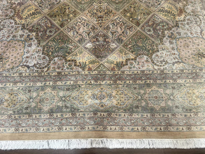 Pak Persian Rug 9x12, Diamond Panel Design, Fine 225 KPSI, Wool - Nuvé