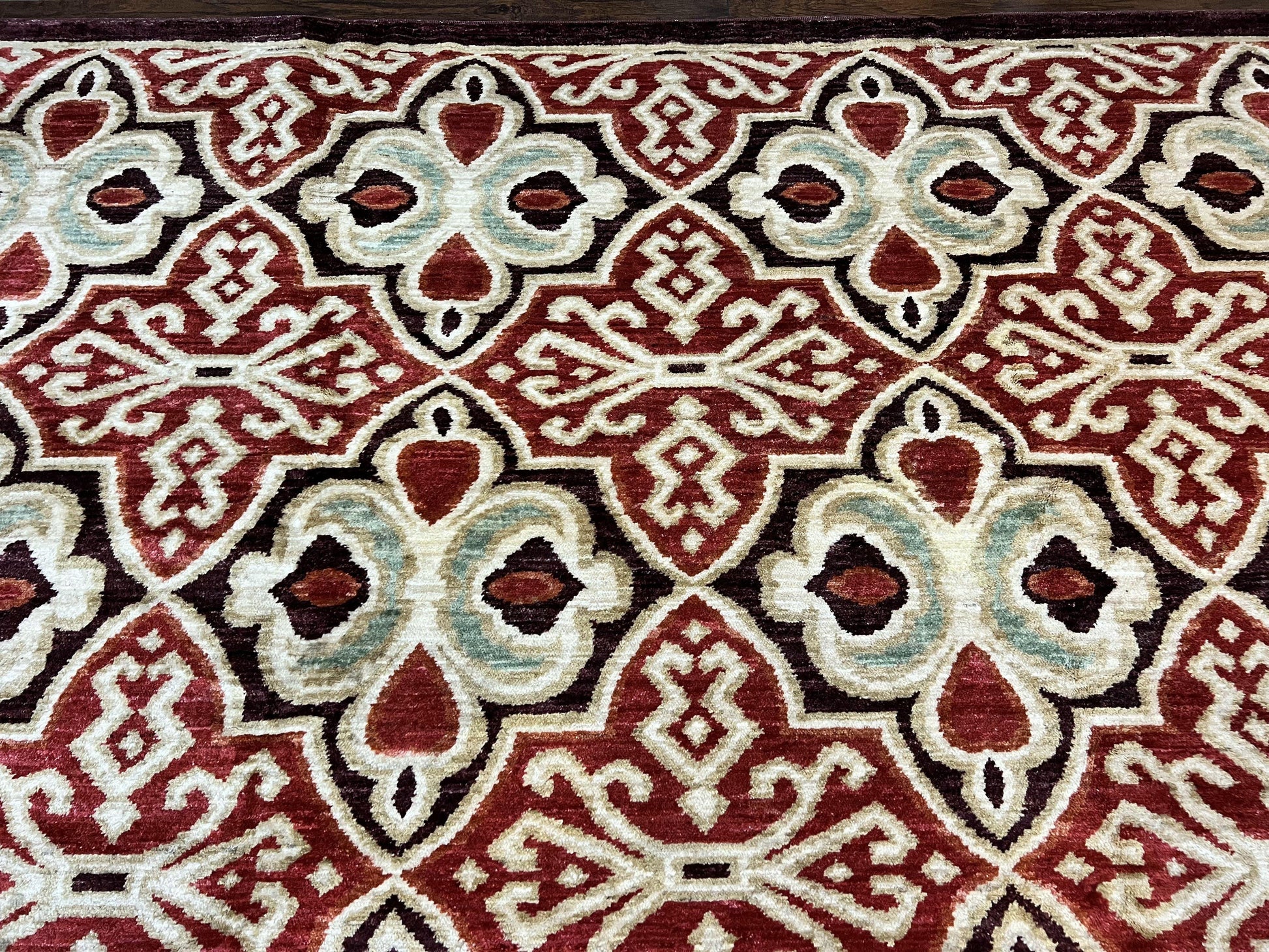 Portuguese Rug 9x12, Vintage Carpet, Handmade Wool Rug - Nuvé