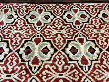 Portuguese Rug 9x12, Vintage Carpet, Handmade Wool Rug - Nuvé