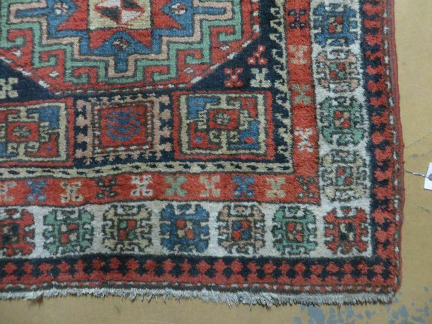 3 '4" X 10' Vintage Handmade Turkish Kazak Caucasian Wool Runner Rug Red Nice - Nuvé