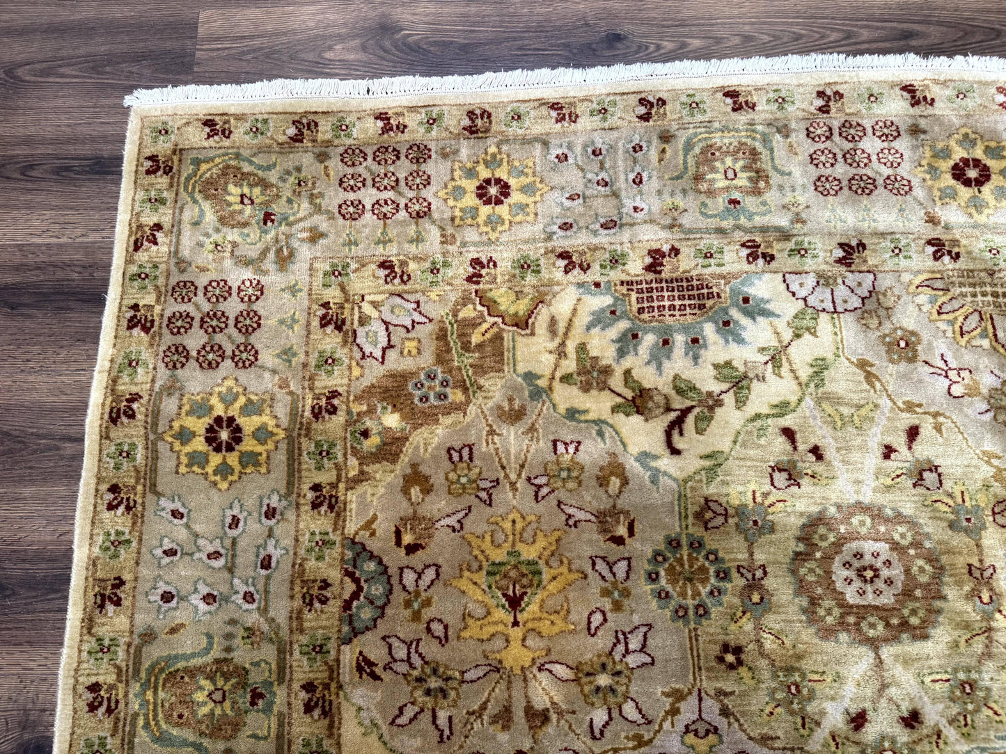 Indo Persian Rug 8x10, Indian Rug, Soft Wool Rug, Oushak Style Rug, Handmade Rug - Nuvé
