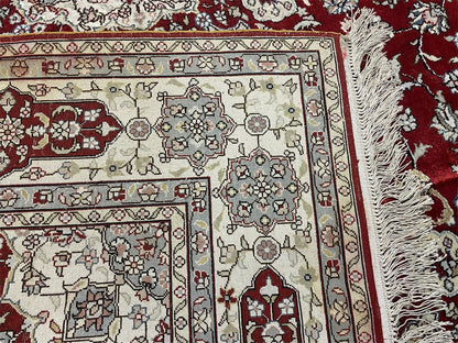 4' X 6' Vintage Fine Handmade Chinese Oriental Silk Rug 400 KPSI Wow - Nuvé
