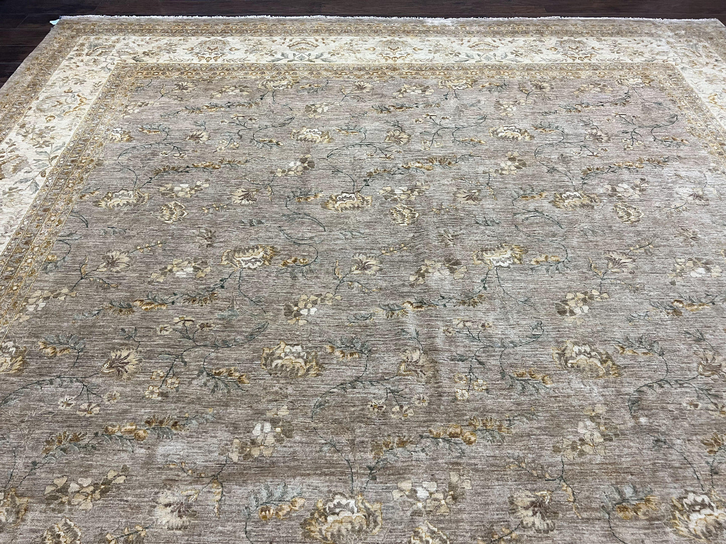 Pak Persian Rug 12x15, Wool Hand Knotted Oriental Floral Carpet, Signed by Master Weaver, 12x15 Large Palace Size Rug - Nuvé