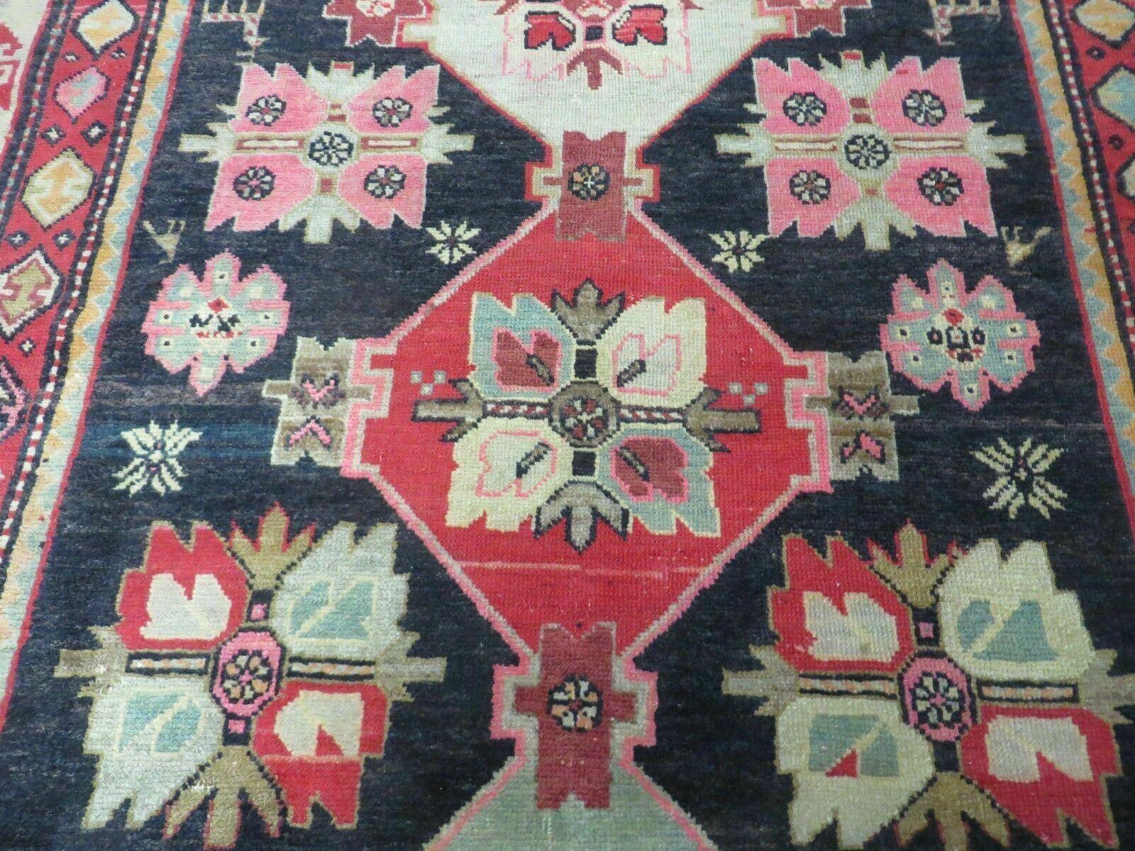 5' X 9' Antique Karabagh Caucasian Rug Handmade Wool Carpet Organic Dyes Nice - Nuvé