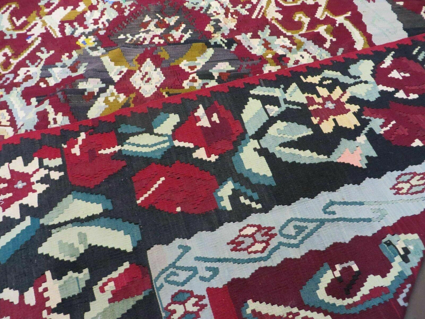 8' X 11' Karabagh Kilim Handmade Flat Weave Wool Rug Vegi Organic Dyes Nice - Nuvé