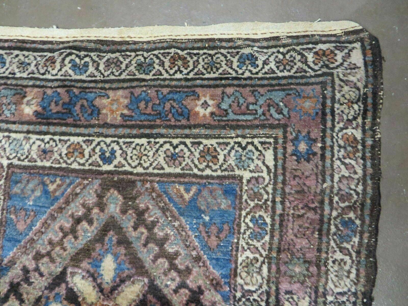 3' X 6' Antique Handmade India Floral Oriental Wool Rug Veg Dyes Nice - Nuvé