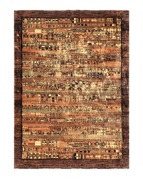 Couristan Rug 8x11 Brown Contemporary Wool Belgium Power Loomed Carpet