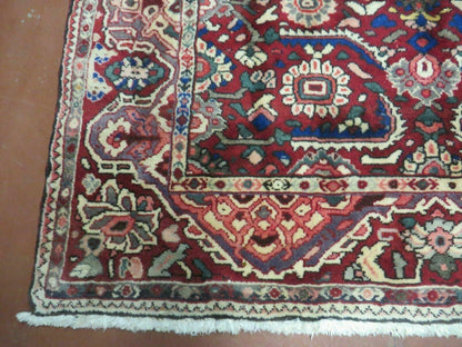 5' X 9' Antique Handmade Turkish Wool Veg Dyes Rug Nice # 107 - Nuvé