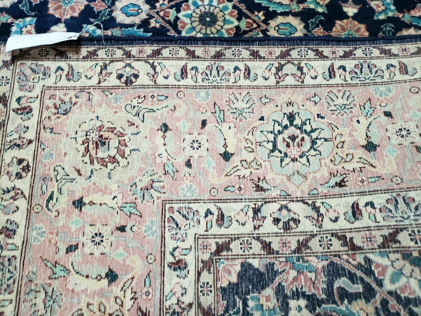 6' X 6' Gorgeous Handmade India Floral Oriental Wool Rug Square Blue Carpet Wow - Nuvé