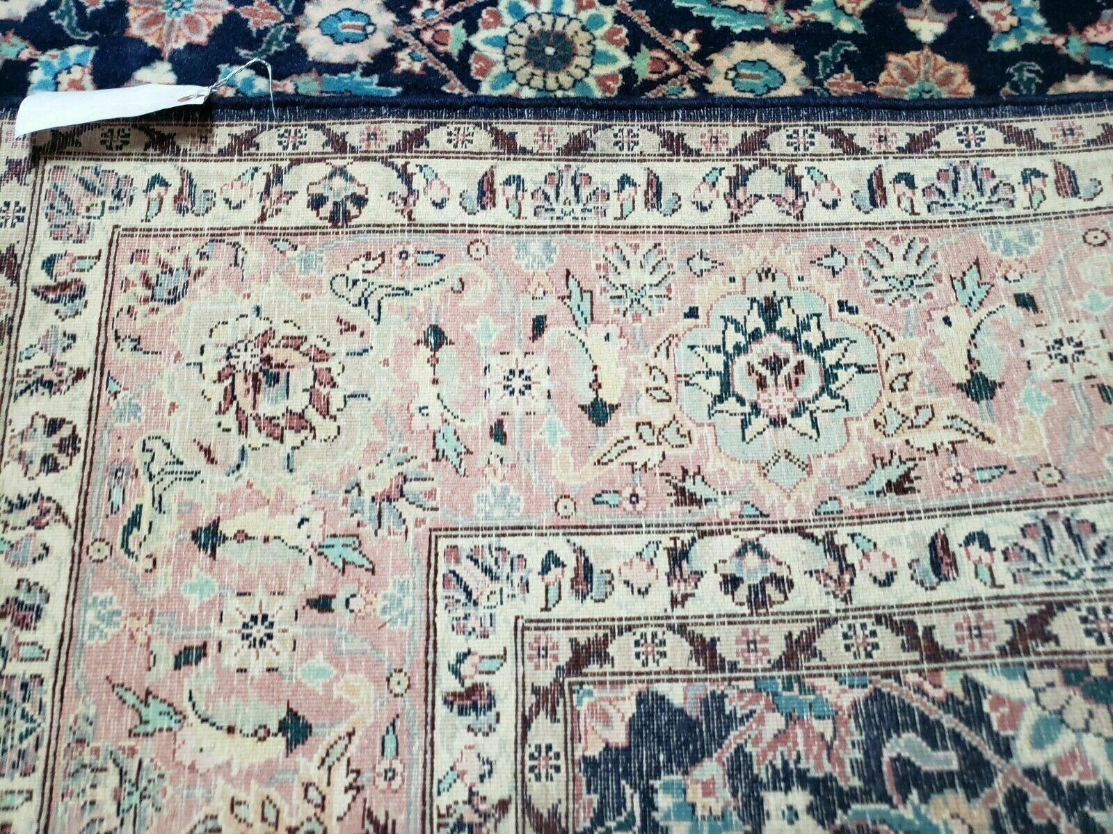 6' X 6' Gorgeous Handmade India Floral Oriental Wool Rug Square Blue Carpet Wow - Nuvé