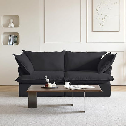 Sabi Modular Boucle Cloud Sofa - Obsidian Black - 2-Seater Sofa - Nuvé