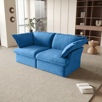 Sabi Modular Boucle Cloud Sofa- Blue - 2-Seater Sofa - Nuvé