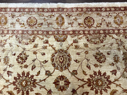 Pakistani Peshawar Rug 8x10, Pak Persian Traditional Oriental Carpet, Handmade, Wool, Allover Pattern - Nuvé