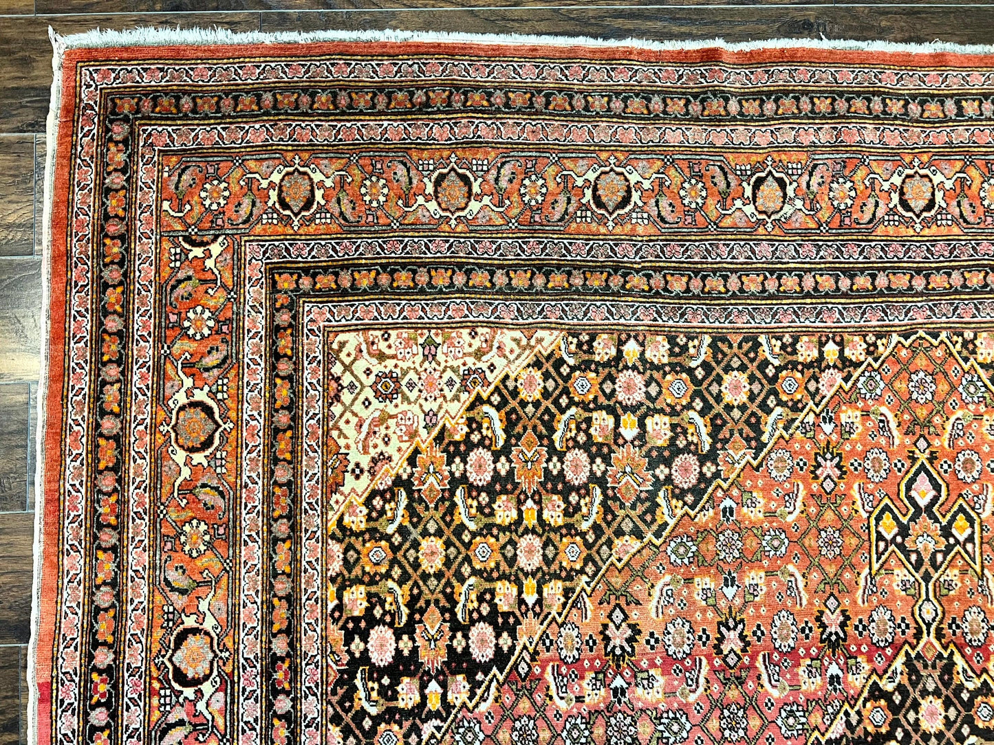Rare Antique Persian Tabriz Rug 9x12, Red, Handmade, Wool - Nuvé