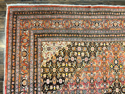 Rare Antique Persian Tabriz Rug 9x12, Red, Handmade, Wool - Nuvé