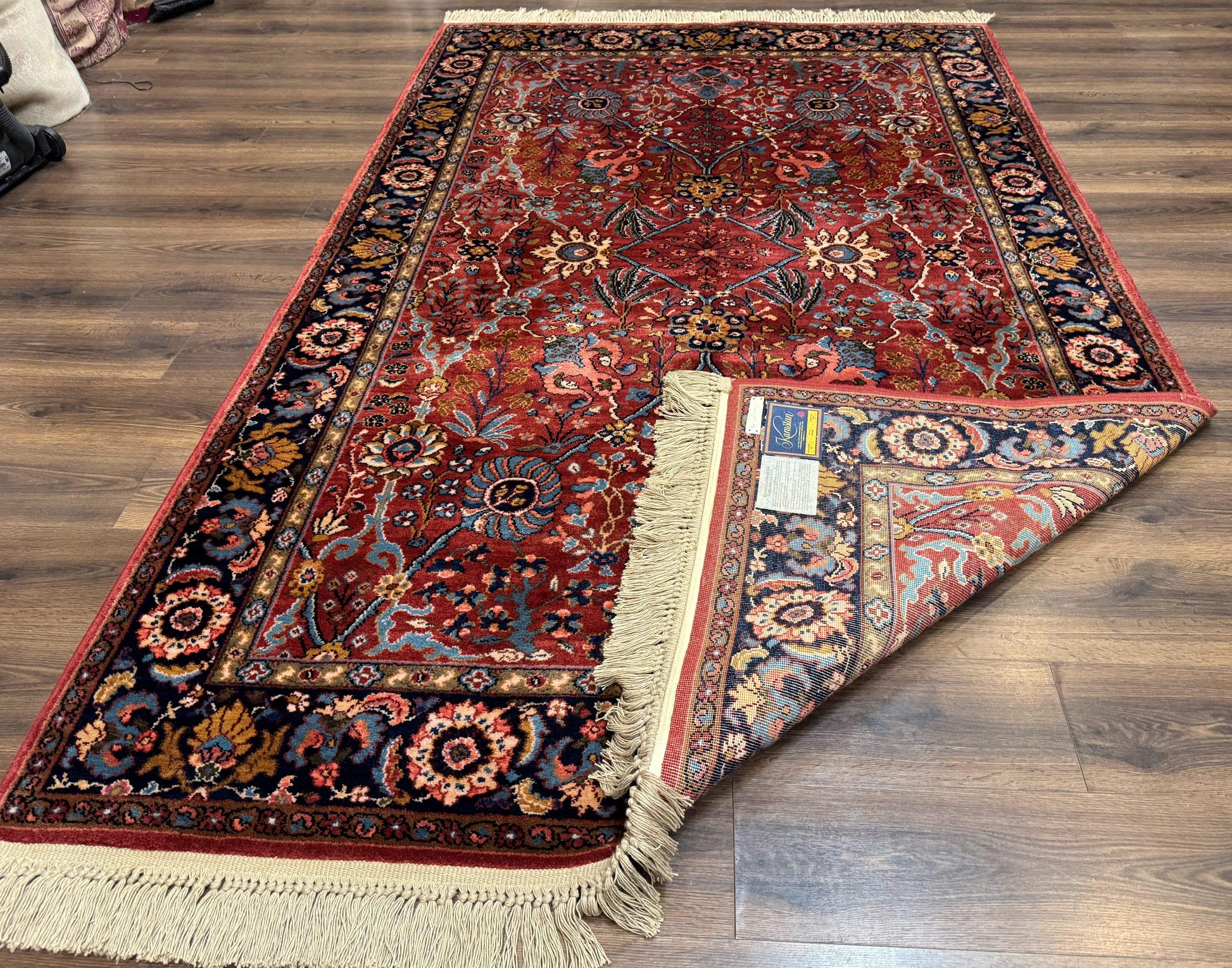5.9 x 9 Karastan Rug Ispahan #766, Vintage Wool Discontinued Original 700 Series - Nuvé