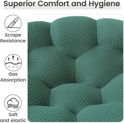 Nuvé® Mitsu Modular Bouclé Cloud Sofa - Dark Green - 1 + 2 + 3 Seater and Ottoman - Nuvé