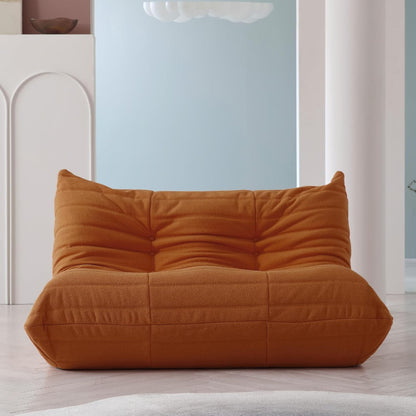 Muku Bouclé Chair - Light Brown - 2 Seater - Nuvé