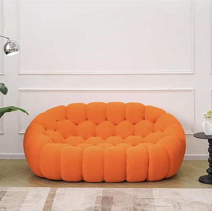 Nuvé® Mitsu Modular Bouclé Cloud Sofa - Orange - 2 Seater Sofa - Nuvé