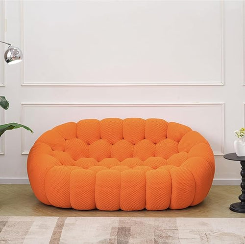 Nuvé® Mitsu Modular Bouclé Cloud Sofa - Orange - 2 Seater Sofa - Nuvé