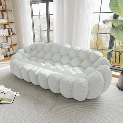 Nuvé® Mitsu Modular Bouclé Cloud Sofa - Light Grey - 3-Seater Sofa - Nuvé