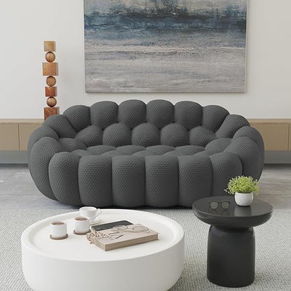 Nuvé® Mitsu Modular Bouclé Cloud Sofa - Dark Grey - 2 Seater Sofa - Nuvé