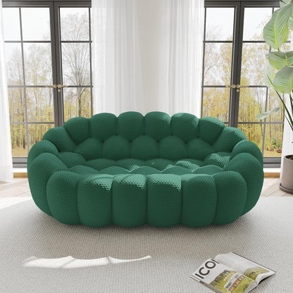 Nuvé® Mitsu Modular Bouclé Cloud Sofa - Dark Green - 2 Seater Sofa - Nuvé