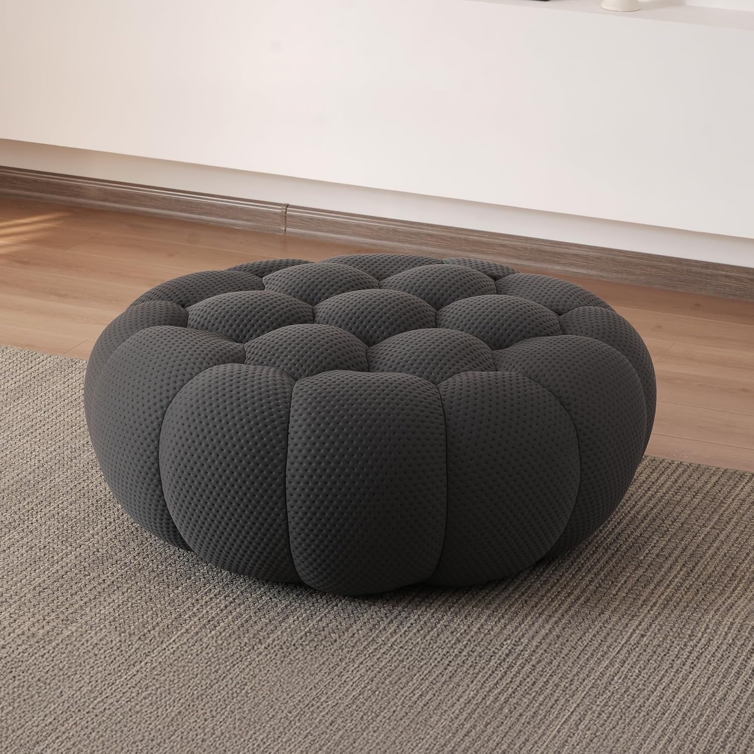 Nuvé® Mitsu Modular Bouclé Cloud Sofa - Dark Grey - Ottoman - Nuvé