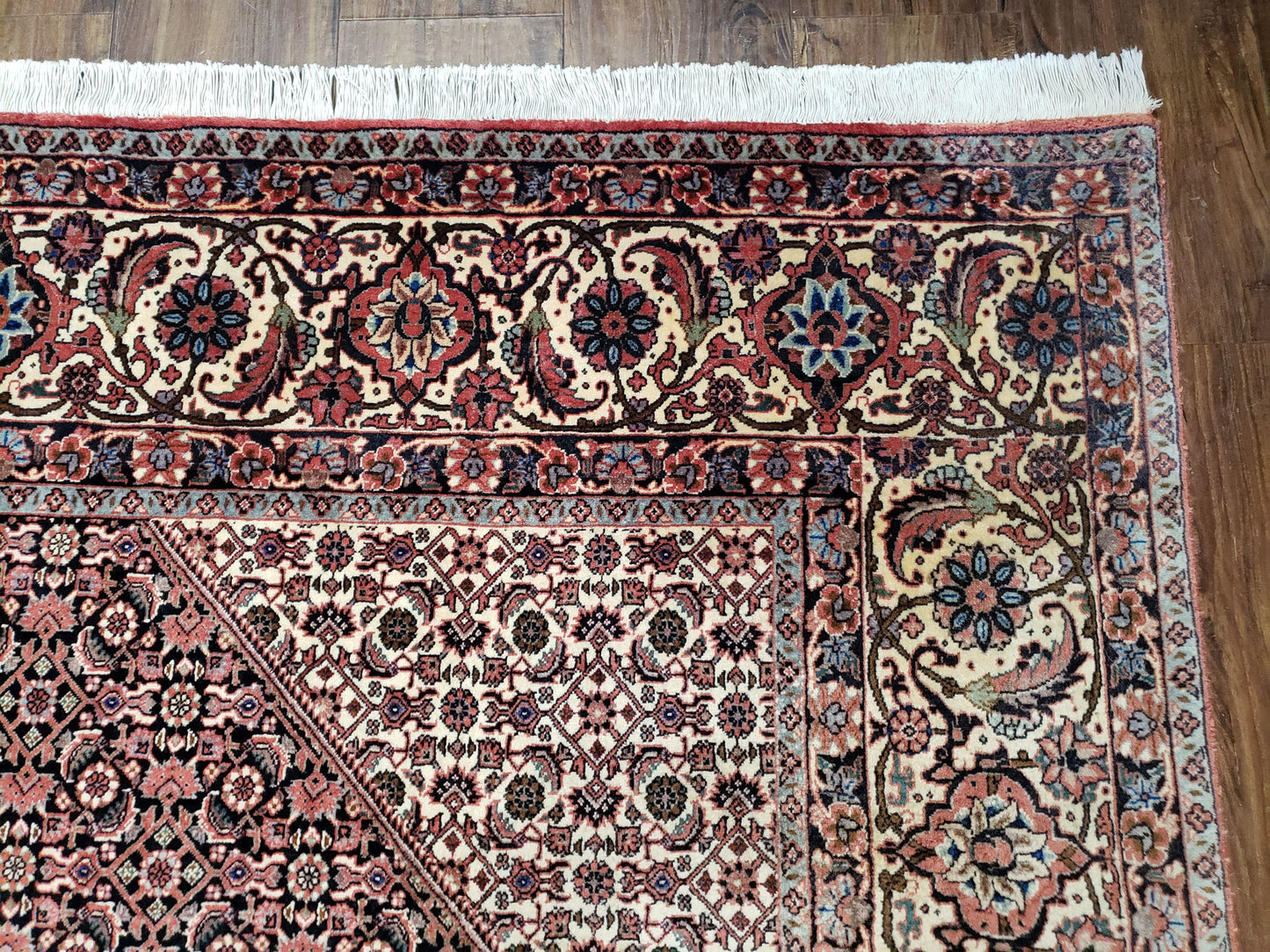Persian Bijar Rug 8x11 - Herati Mahi Pattern - Nuvé