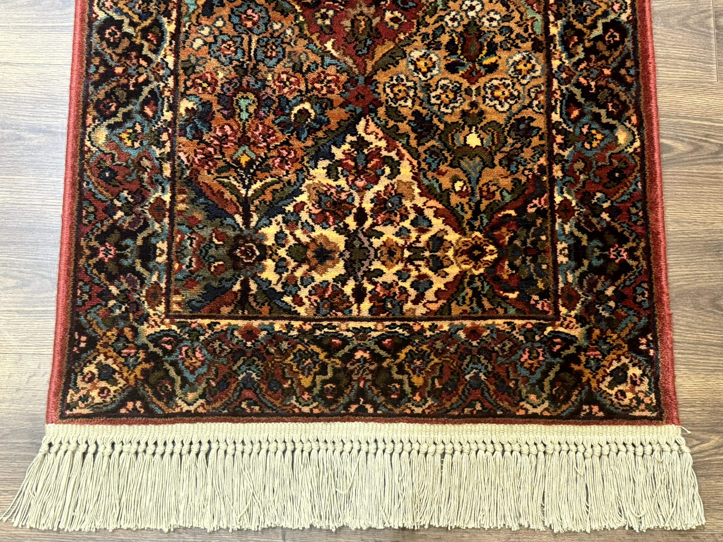 Karastan Rug 2.6 x 4 Multicolor Panel Kirman #717, Original 700 Series, Wool Pile Discontinued - Nuvé