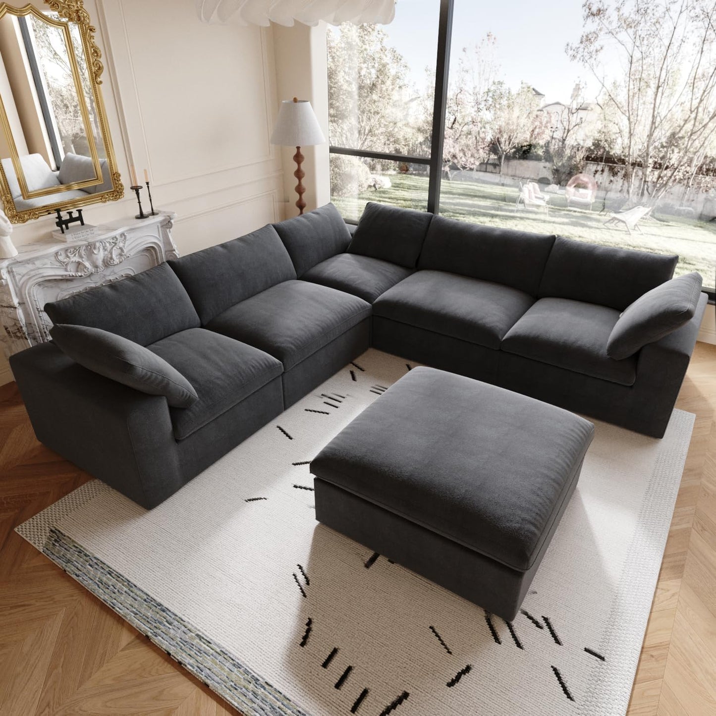 Nuvé® Solace Modular Bouclé Cloud Sofa