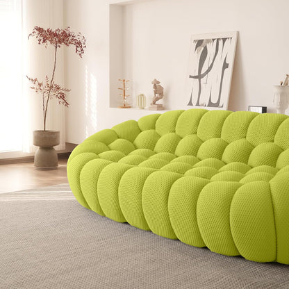 Nuvé® Mitsu Modular Bouclé Cloud Sofa - Lime Green - 3-Seater Sofa - Nuvé