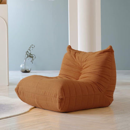 Muku Bouclé Chair - Light Brown - Single Seater - Nuvé