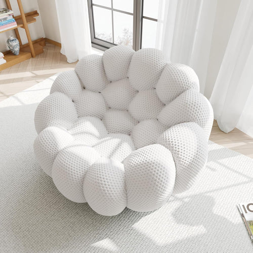 Nuvé® Mitsu Modular Bouclé Cloud Sofa - Light Grey - Single Seater - Nuvé