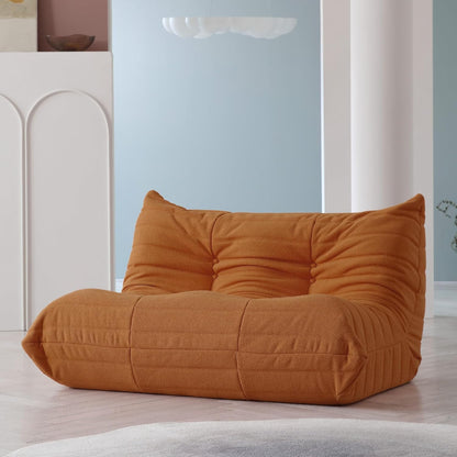 Muku Bouclé Chair - Light Brown - 2 Seater - Nuvé