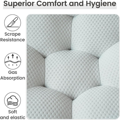 Nuvé® Mitsu Modular Bouclé Cloud Sofa - Light Grey - 2 Seater Sofa - Nuvé