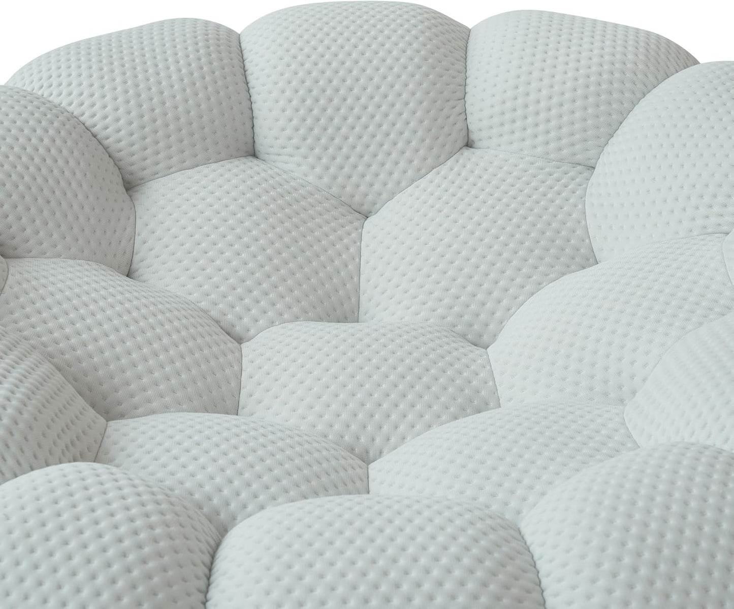 Nuvé® Mitsu Modular Bouclé Cloud Sofa - Light Grey - 1 + 2 + 3 Seater and Ottoman - Nuvé