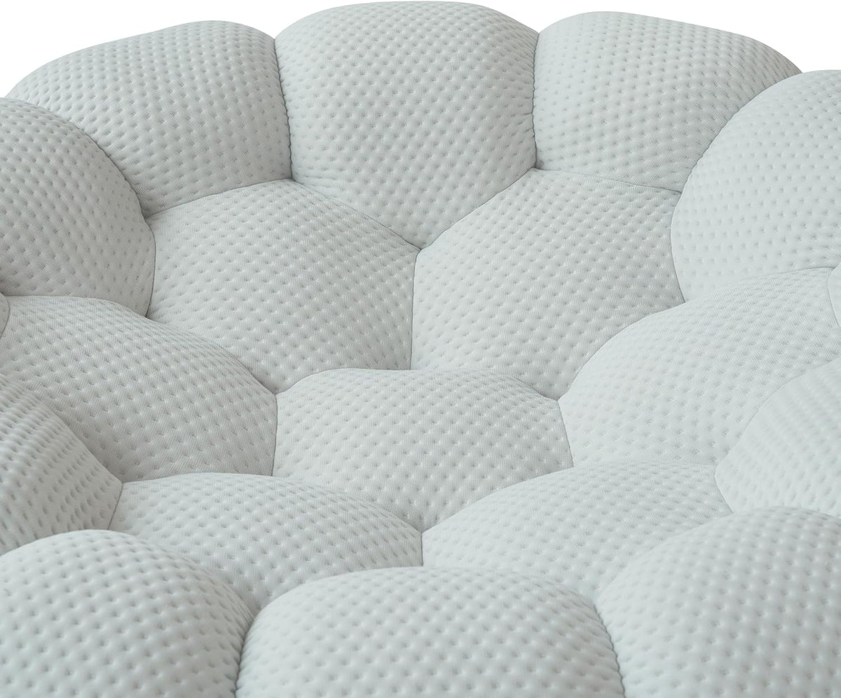 Nuvé® Mitsu Modular Bouclé Cloud Sofa - Light Grey - 2 Seater Sofa - Nuvé