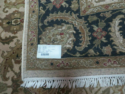6' X 9' Vintage Handmade India Top Quality Jaipur Floral Oriental Tea Wash Nice - Nuvé