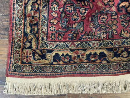 Persian Sarouk Rug 3x5, Antique Persian Carpet - Nuvé