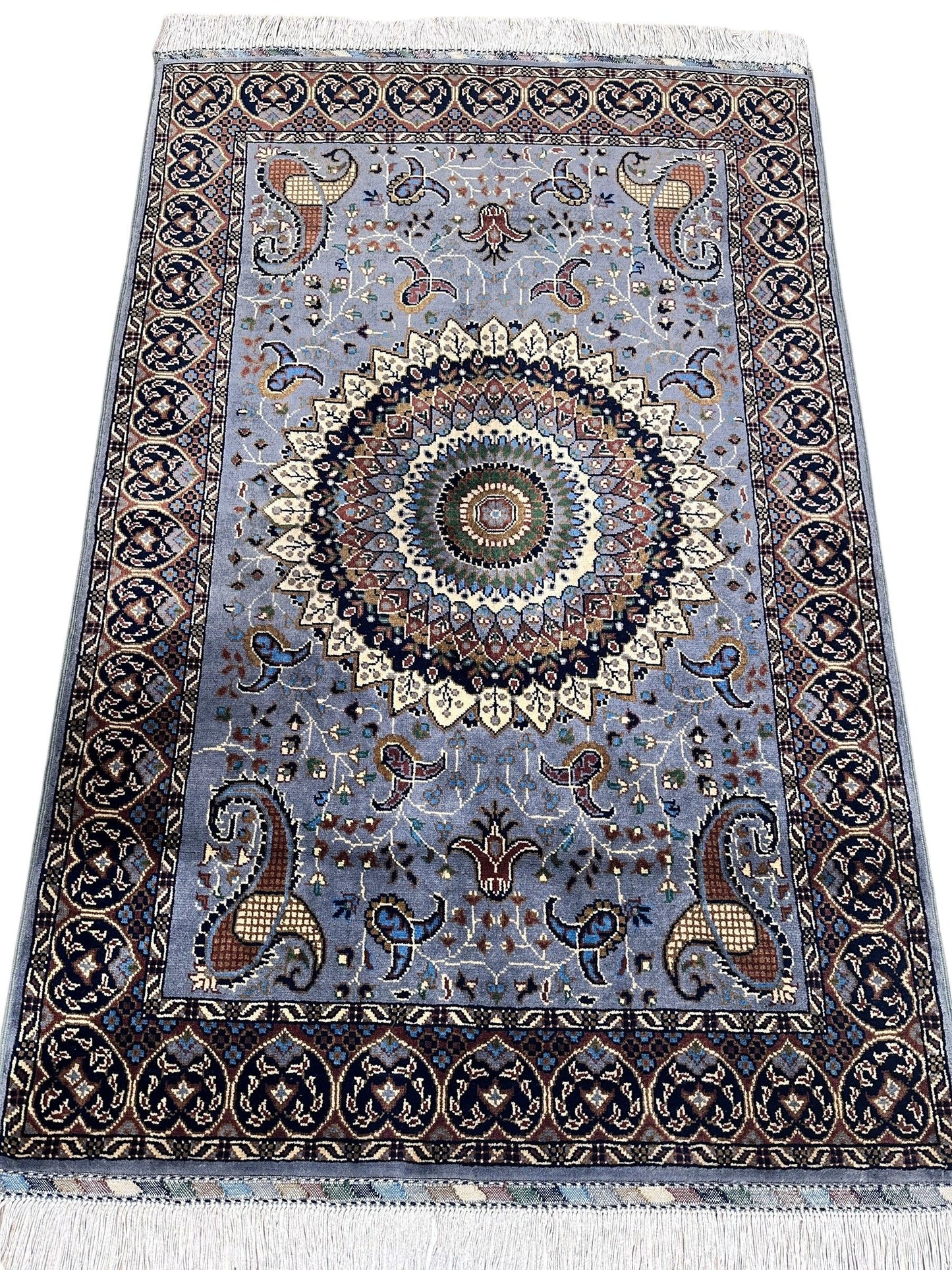 Hand-Knotted Parak Rug – Gray, 40” x 60” | Afghan Wool Rug - Nuvé