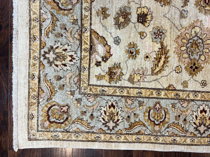 Peshawar Rug 8x10, Oushak Rug, Neutral Colors Hand Knotted Farmhouse Rug - Nuvé