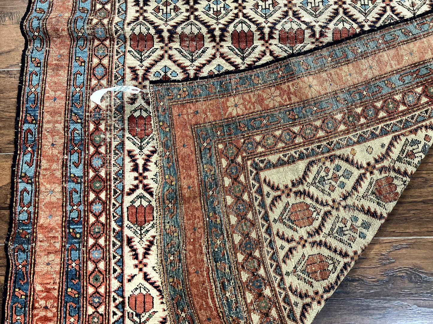 Antique Caucasian Rug 4x6, Hand Knotted Wool Carpet, Shirvan Rug - Nuvé