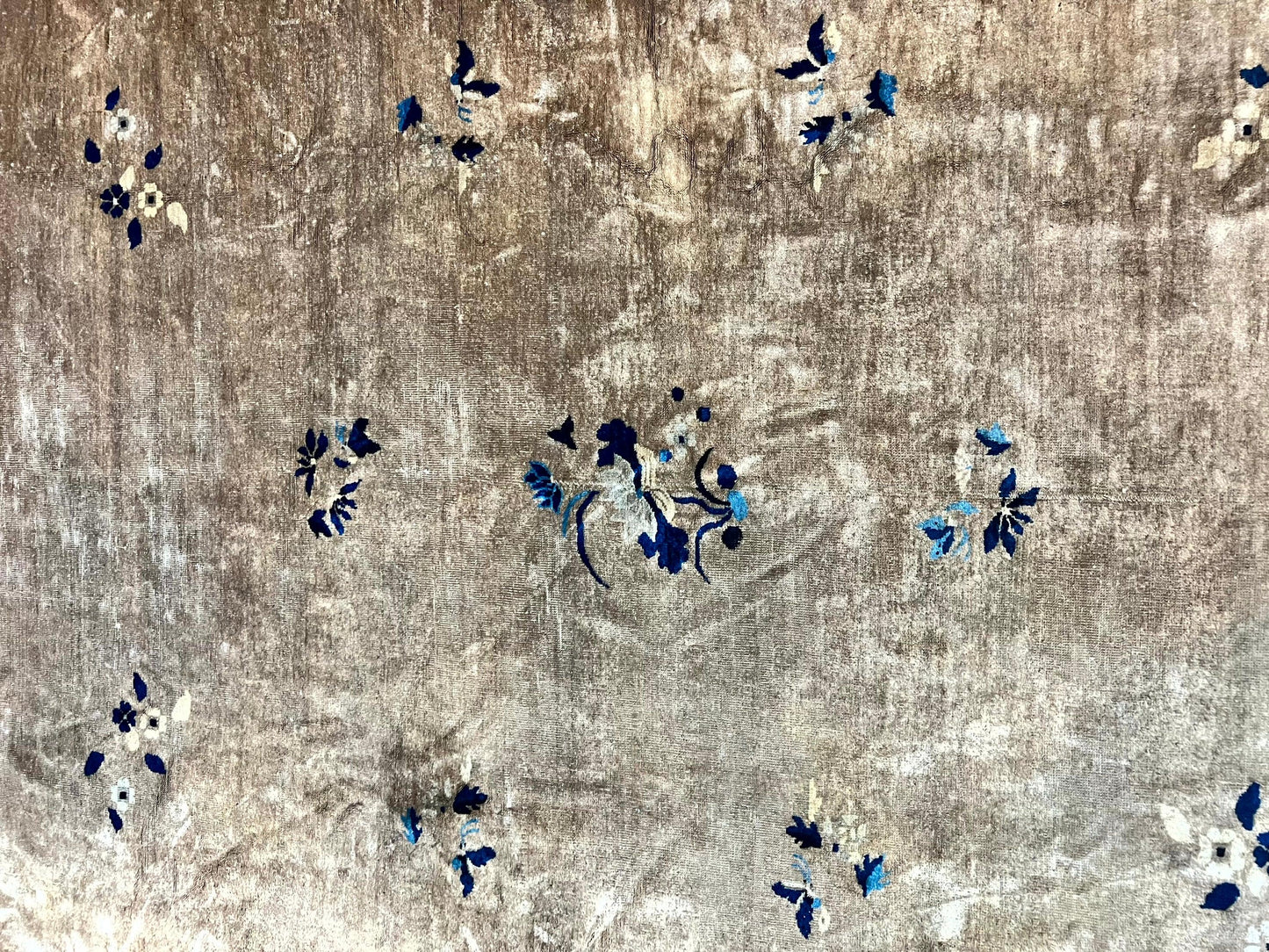 Antique Chinese Wool Rug 10x13, Large 1920s Peking Carpet, Handmade - Nuvé