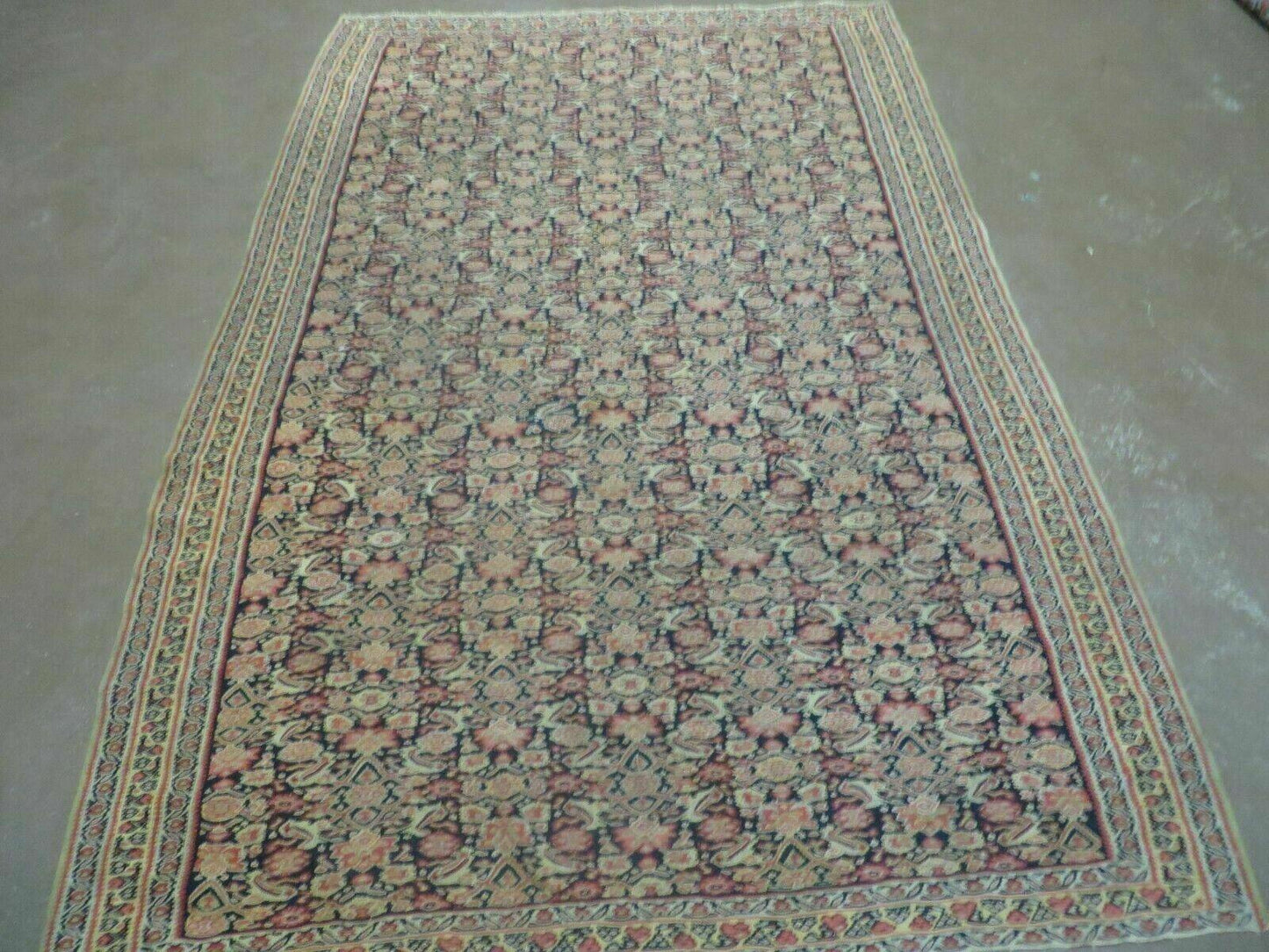 4' X7' Antique Handmade Turkish Wool Kilim Soumak Flat Weave Rug Tribal Organic - Nuvé