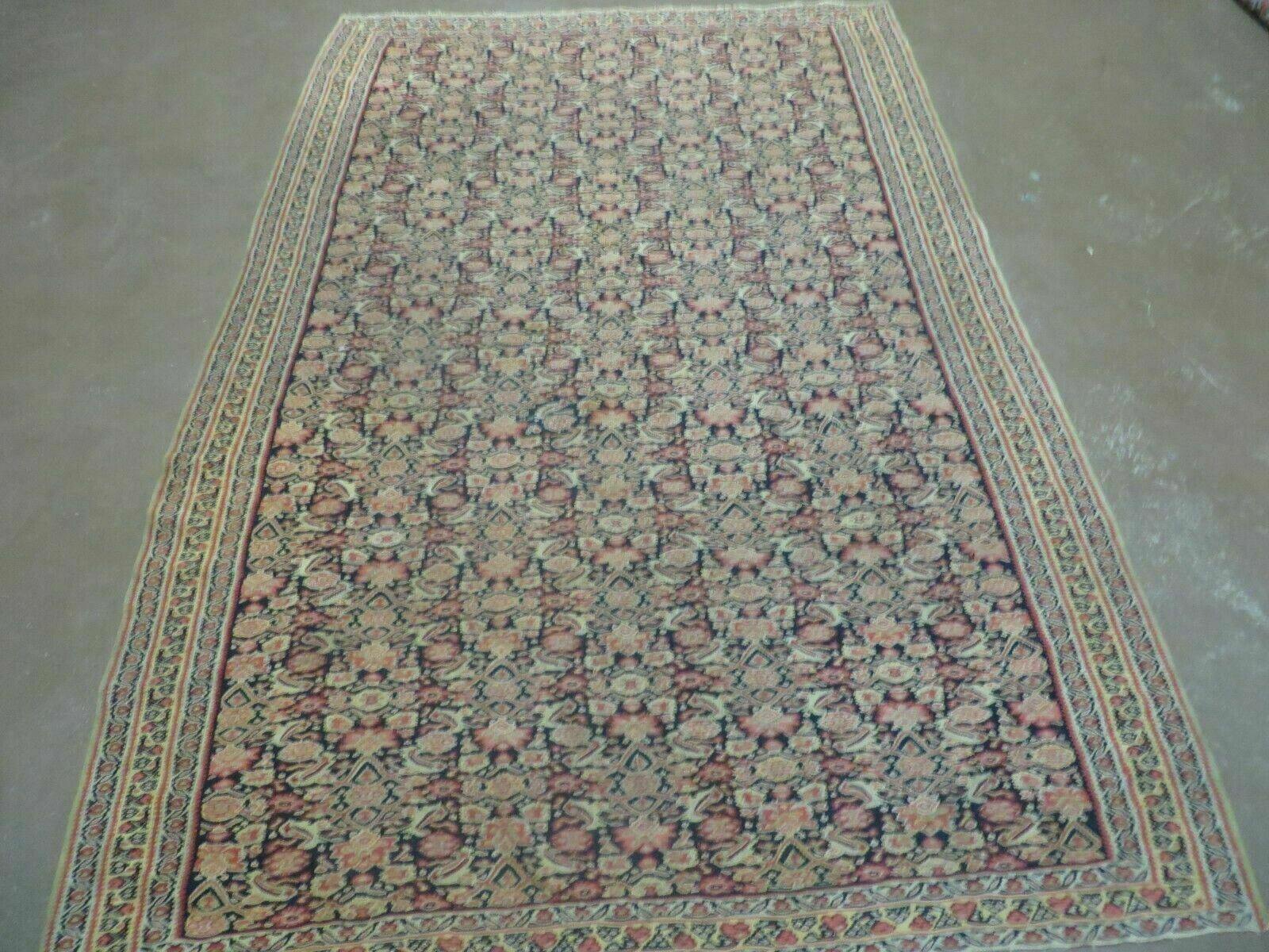 4' X7' Antique Handmade Turkish Wool Kilim Soumak Flat Weave Rug Tribal Organic - Nuvé