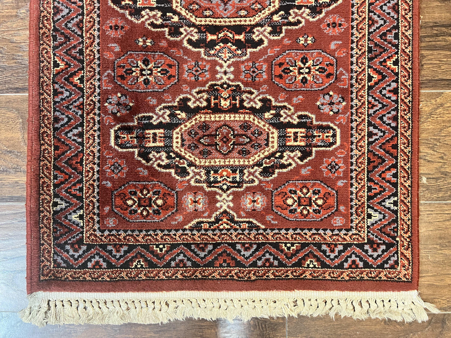 Belgium Power Loomed Runner Rug 2x9, Vintage Wool Rug for Hallway 2 x 9 ft, Red, Caucasian Persian Design, 9ft Runner - Nuvé