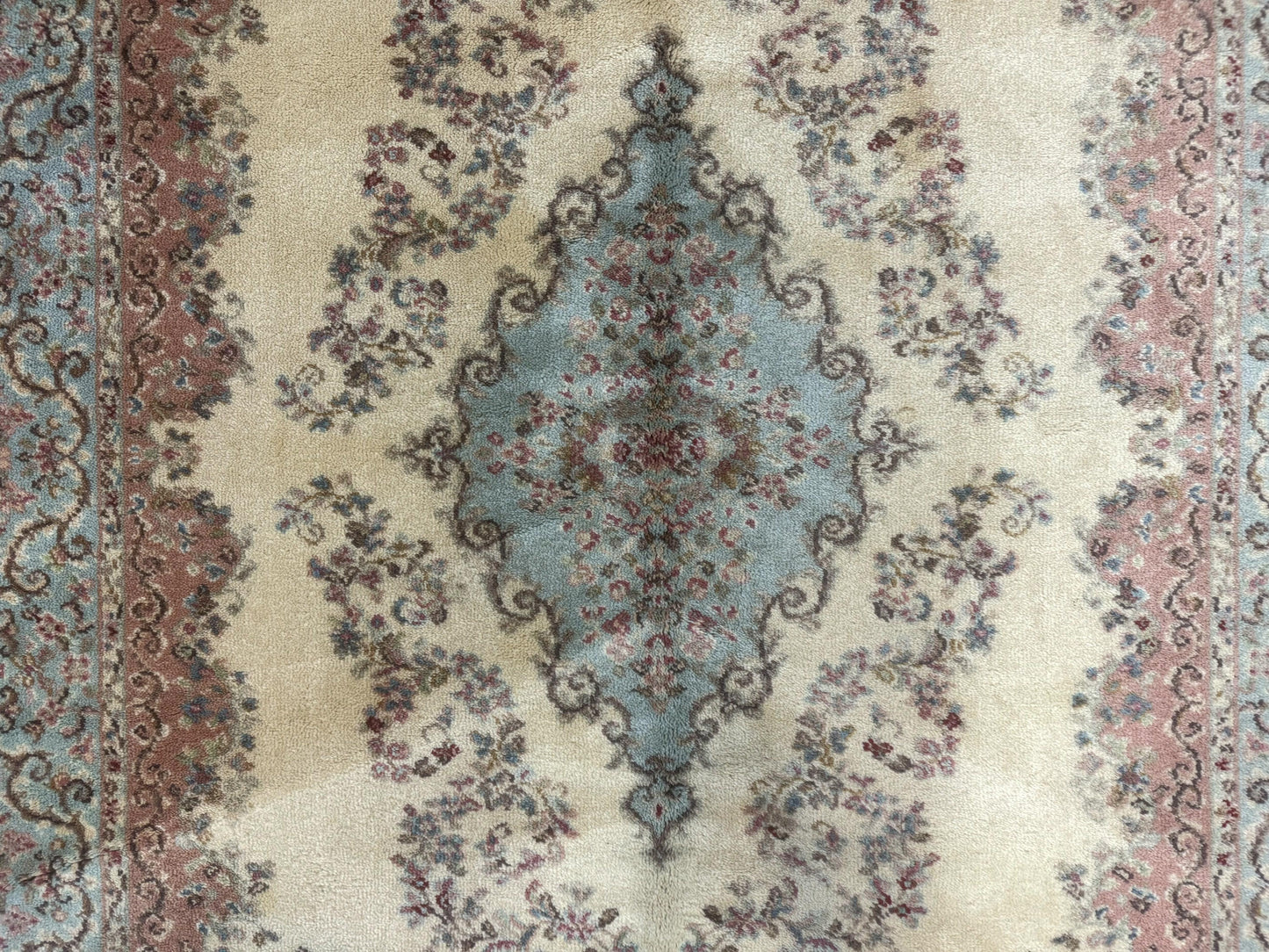 Karastan Rug 4x6, Pastel Ivory Kirman Rug #784, Wool Karastan Carpet, Original 700 Series, Vintage Karastan Area Rug, Discontinued - Nuvé
