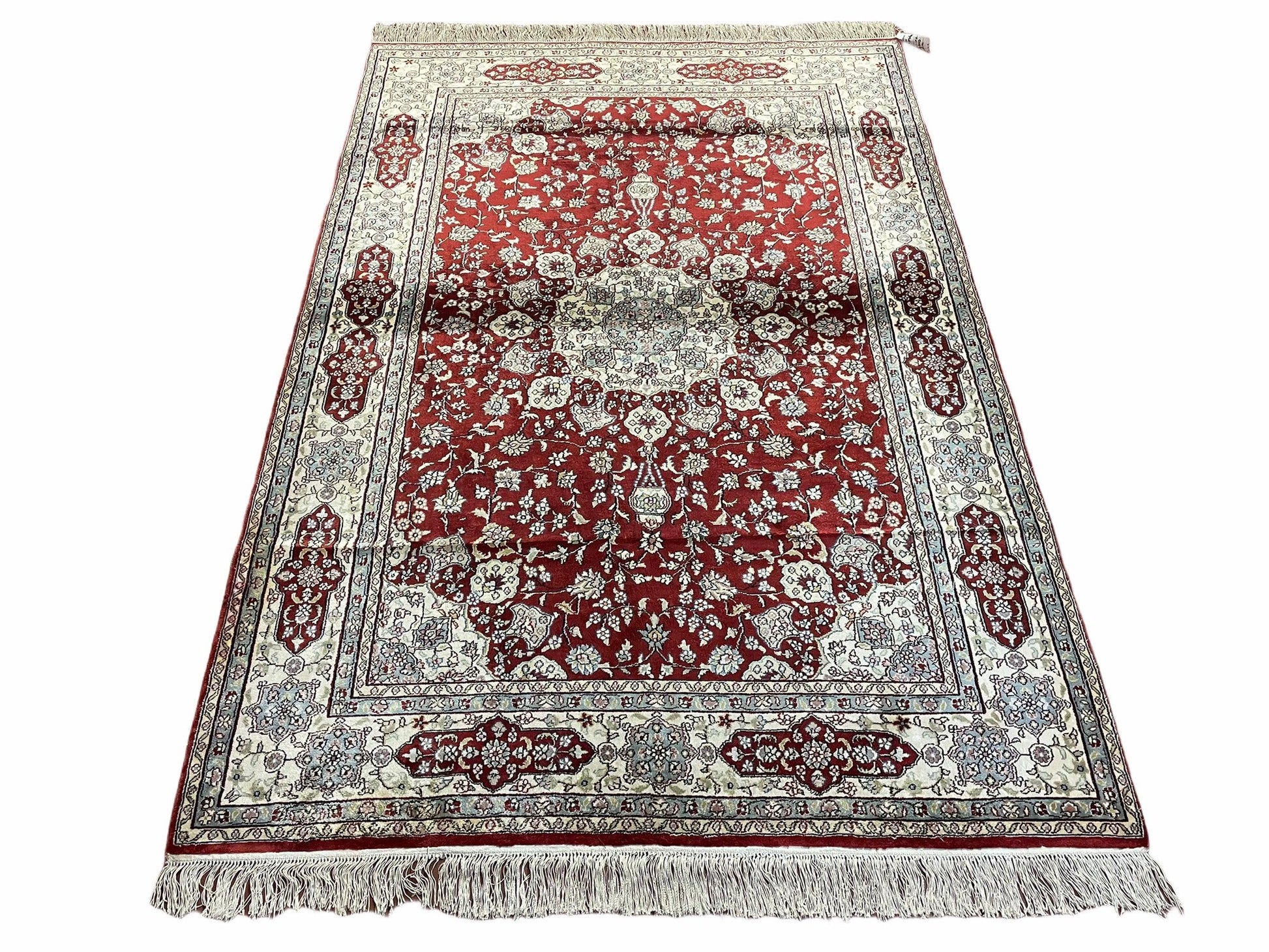 4' X 6' Vintage Fine Handmade Chinese Oriental Silk Rug 400 KPSI Wow - Nuvé