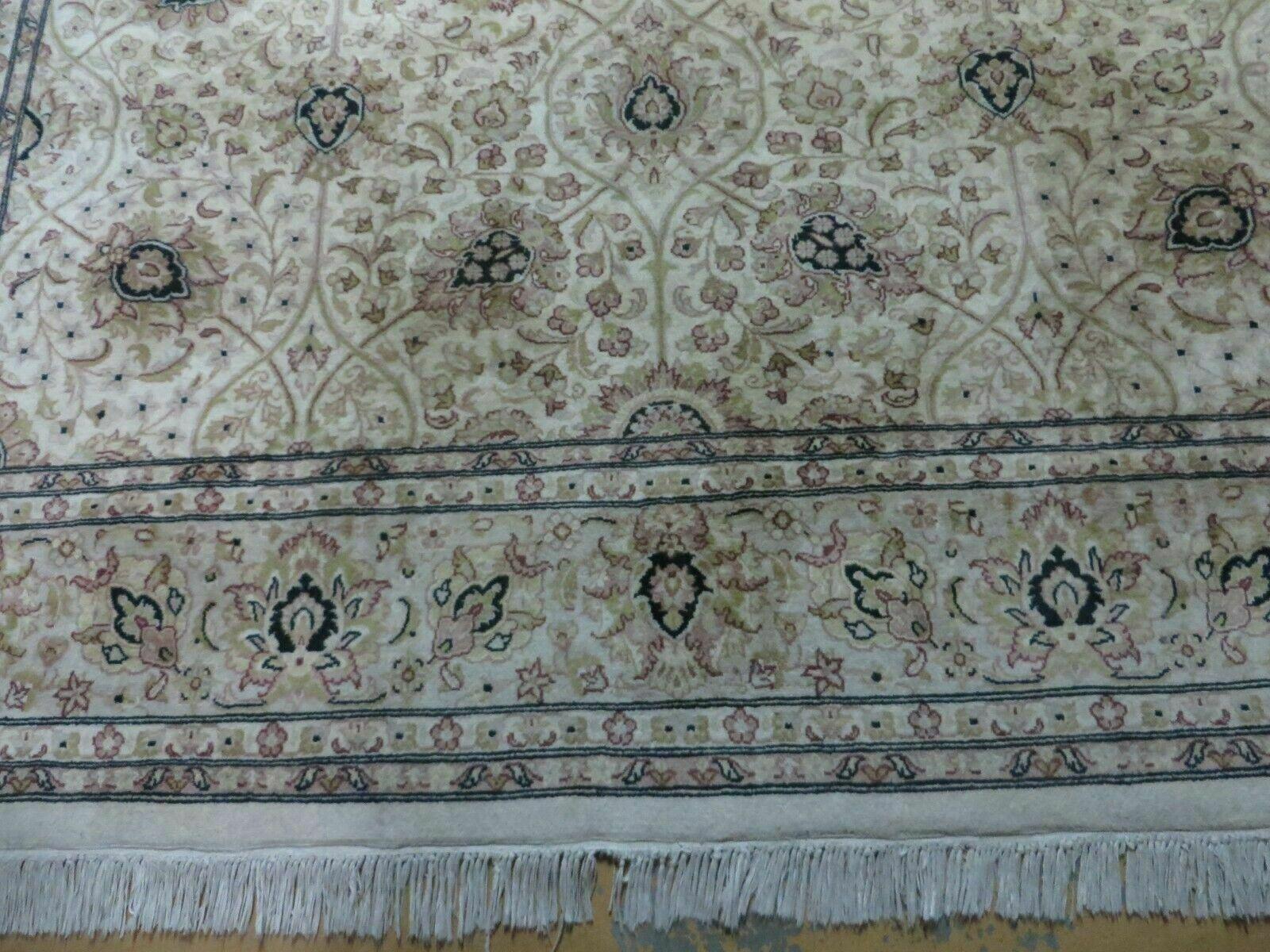 6' X 9' Vintage Fine Handmade Pakistan Oriental Floral Wool Rug Carpet Nice - Nuvé